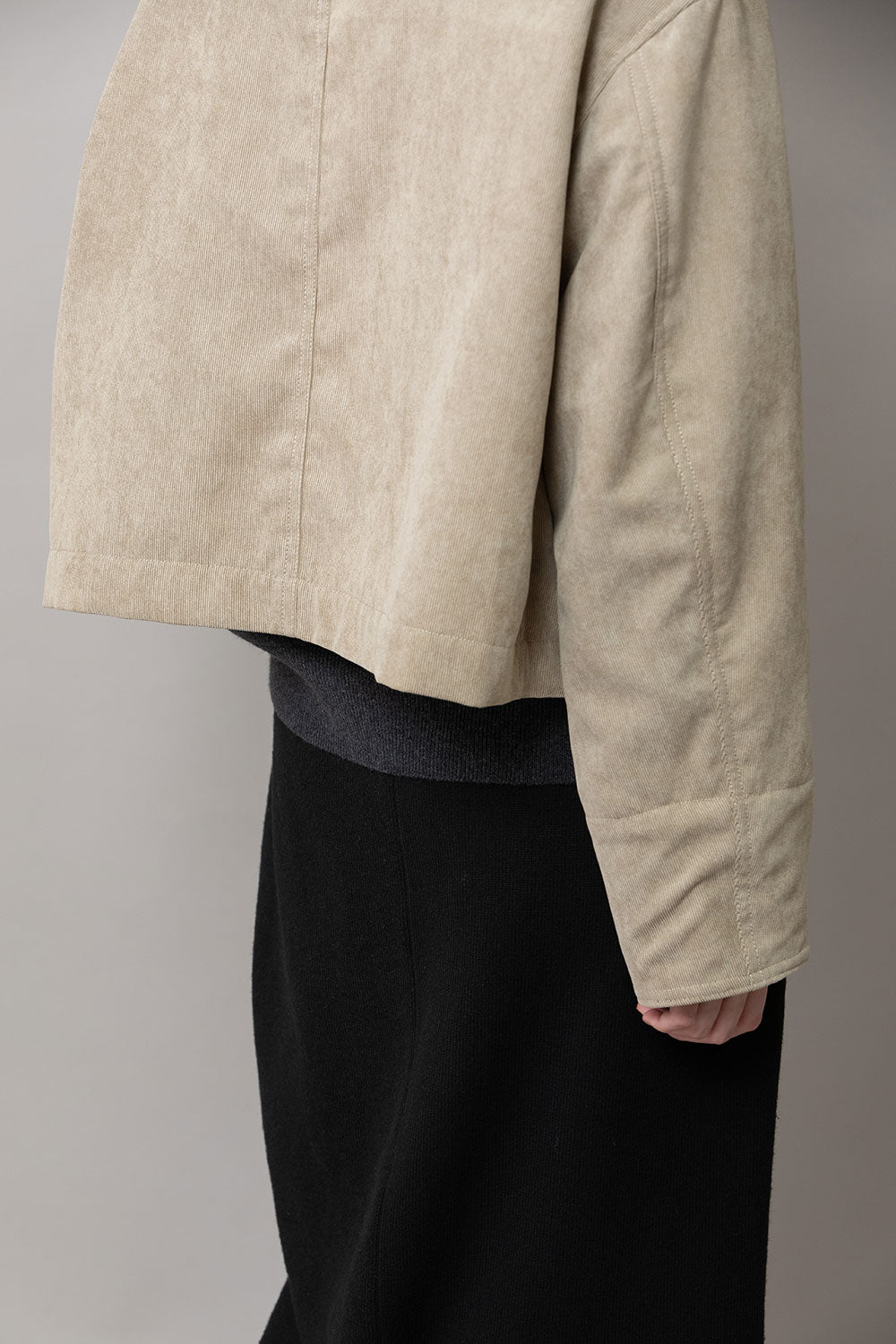 Munich ナノコーデュロイ＆デニム×Octaショートカバーオール【MN252B66】