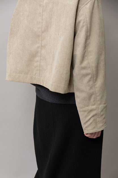 Munich ナノコーデュロイ＆デニム×Octaショートカバーオール【MN252B66】