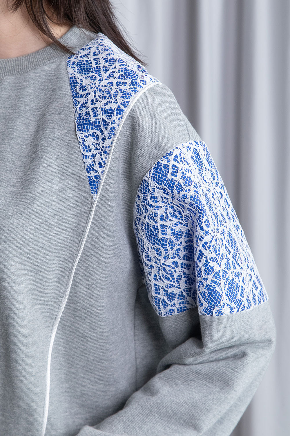 MARECHAL TERRE レース切替えスウェットトップス【ZMT261CT759】