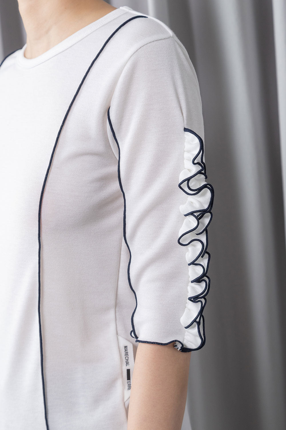 MARECHAL TERRE ラッフル袖インナートップス【ZMT262CT112】