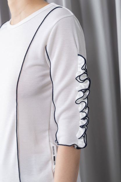 MARECHAL TERRE ラッフル袖インナートップス【ZMT262CT112】