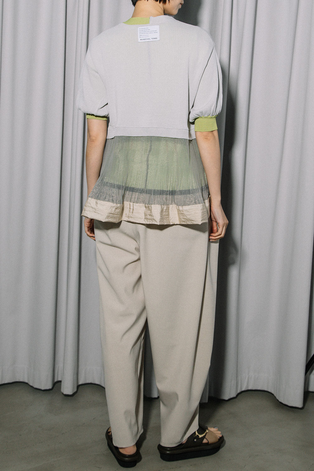 MARECHAL TERRE 裾プリーツニットカーディガン【ZMT262KN106】