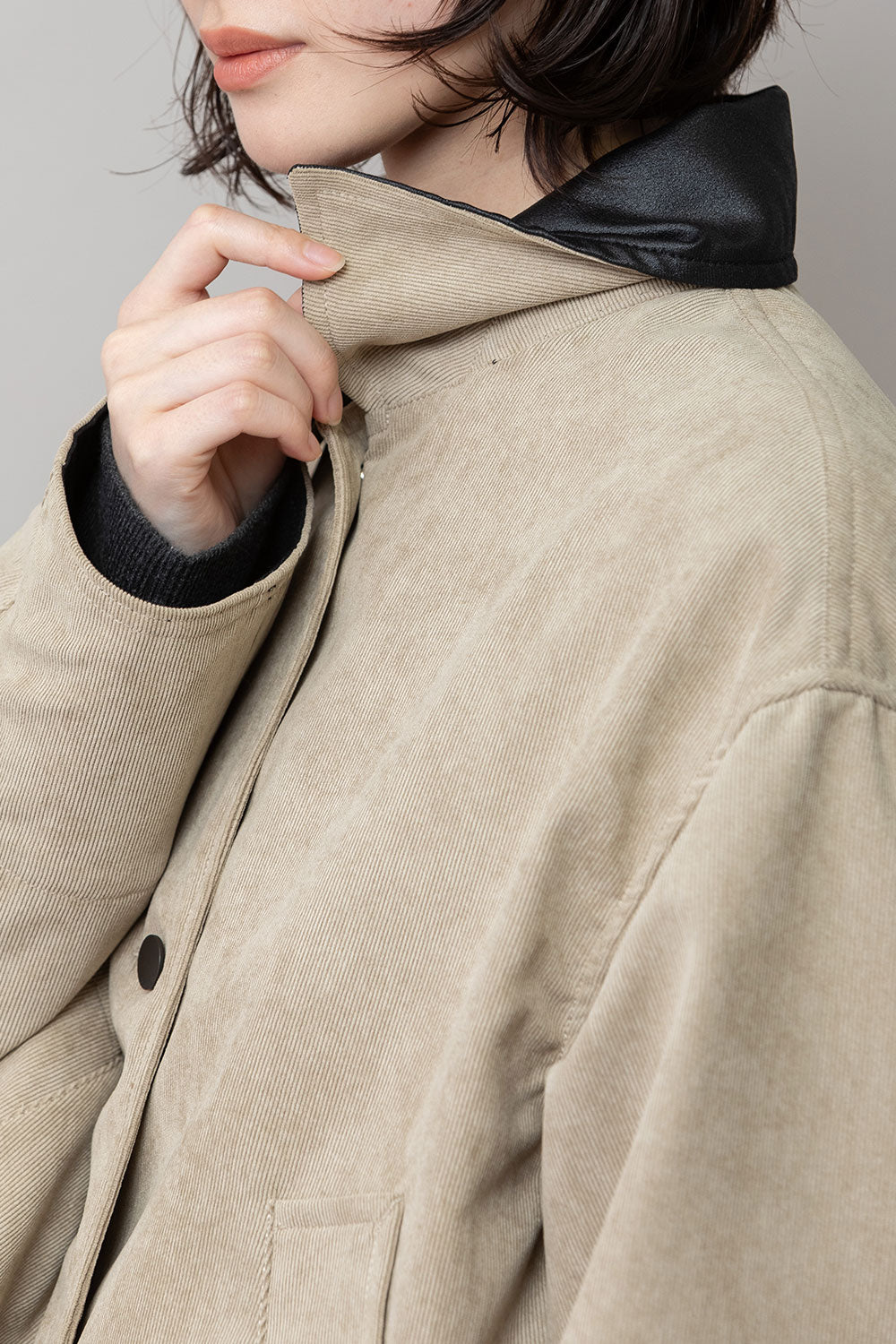 Munich ナノコーデュロイ＆デニム×Octaショートカバーオール【MN252B66】