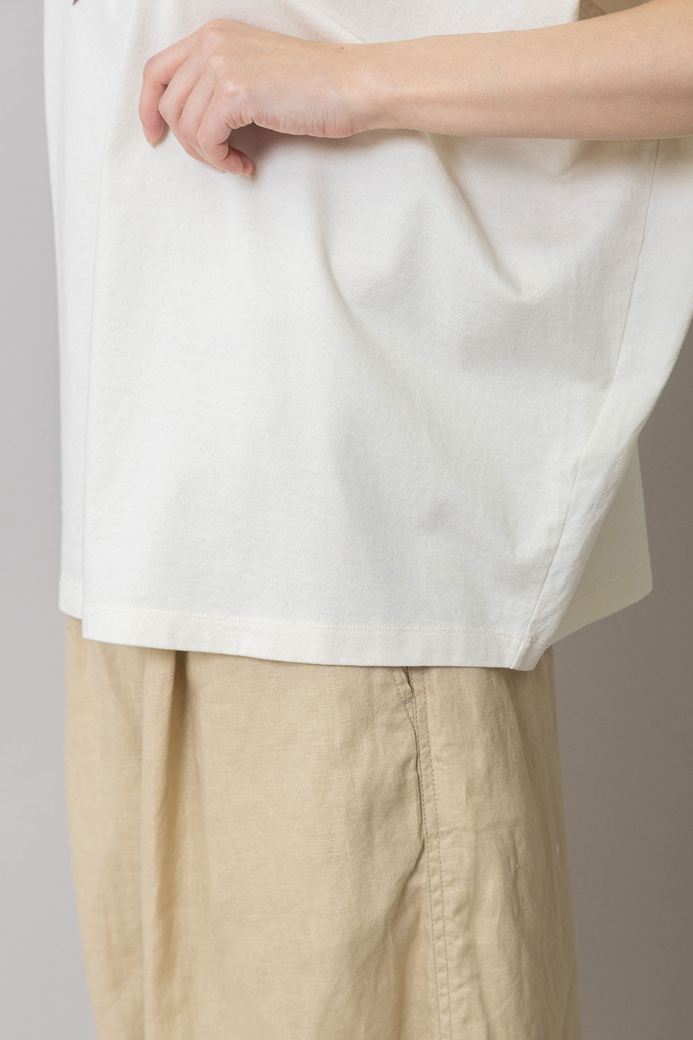Munich "The Plum"ロゴプリントタックスリーブTシャツ【MN261U34】