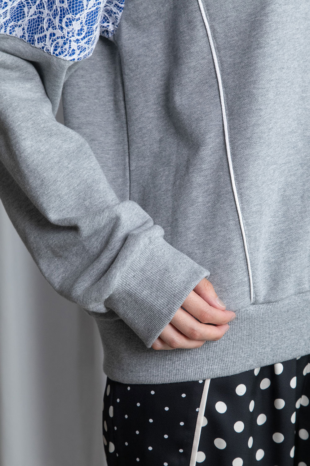 MARECHAL TERRE レース切替えスウェットトップス【ZMT261CT759】