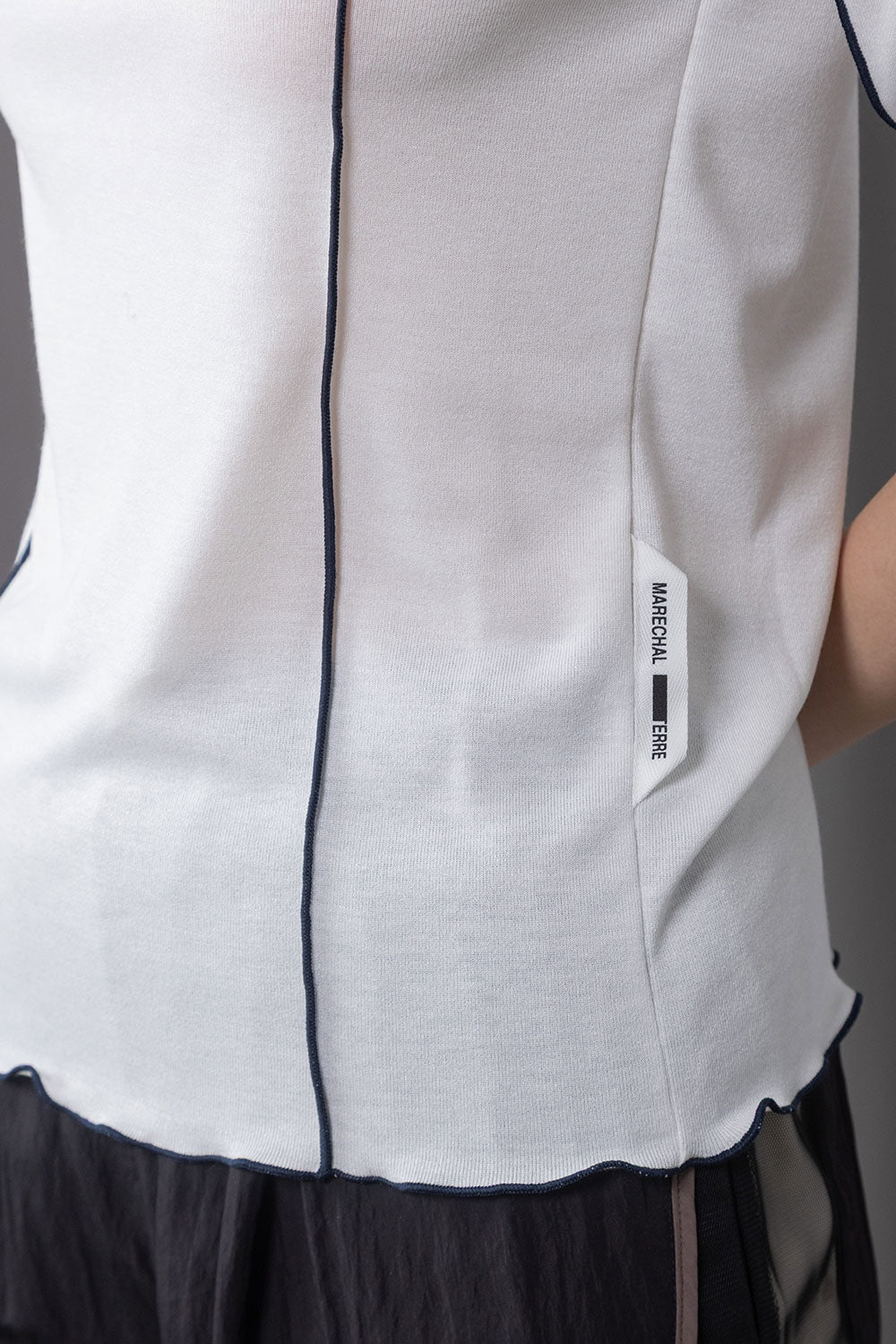 MARECHAL TERRE ラッフル袖インナートップス【ZMT262CT112】