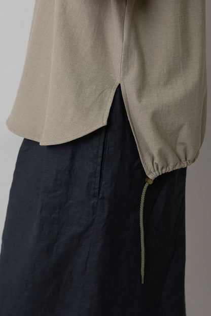 Munich ブークレーライトジャージドローストリングヘムトップス【MN261U17】