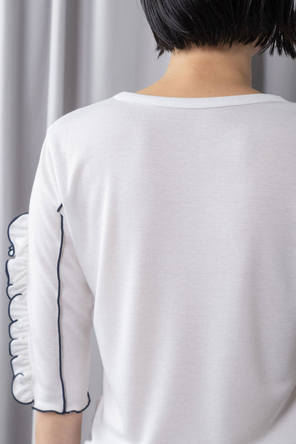 MARECHAL TERRE ラッフル袖インナートップス【ZMT262CT112】