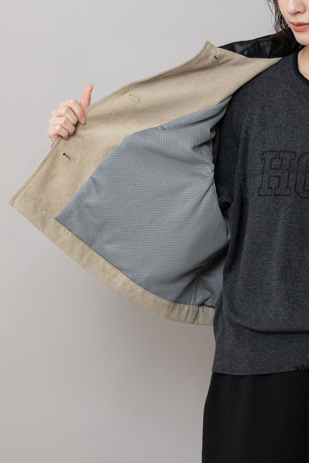 Munich ナノコーデュロイ＆デニム×Octaショートカバーオール【MN252B66】