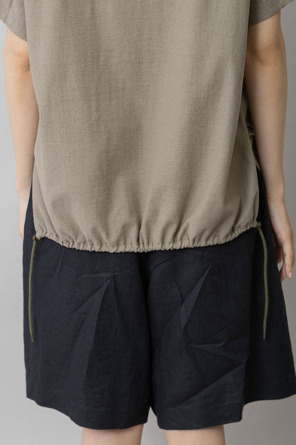 Munich ブークレーライトジャージドローストリングヘムトップス【MN261U17】