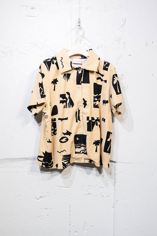 Common Noun "SEA" Yuta Mihira パイル半袖シャツ