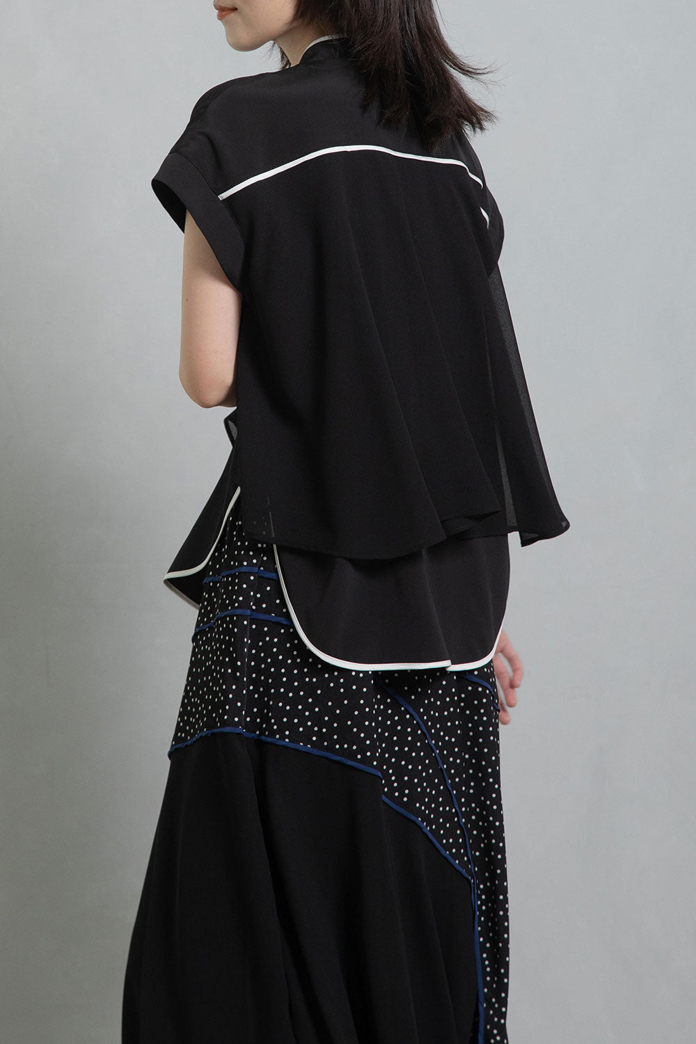 MARECHAL TERRE パイピングブラウス【ZMT252BL119】