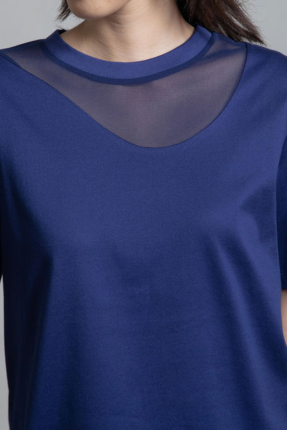 MARECHAL TERRE 部分メッシュTシャツ【ZMT252CT132】