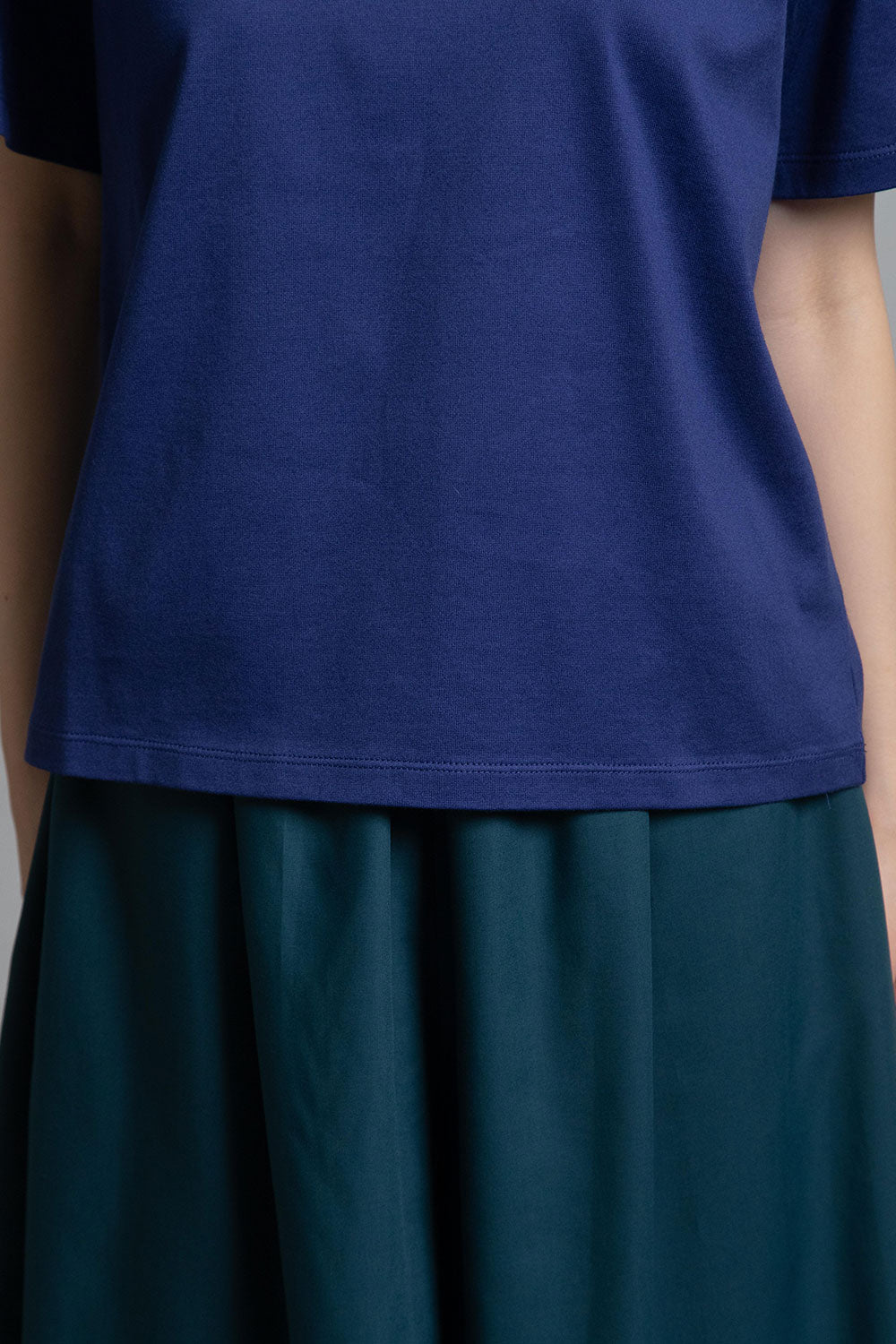 MARECHAL TERRE マルシャルテル 部分メッシュTシャツ ZMT252CT132 MARECHAL TERRE 【マルシャルテル】 部分メッシュTシャツ BLUE