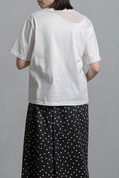 MARECHAL TERRE 部分メッシュTシャツ【ZMT252CT132】