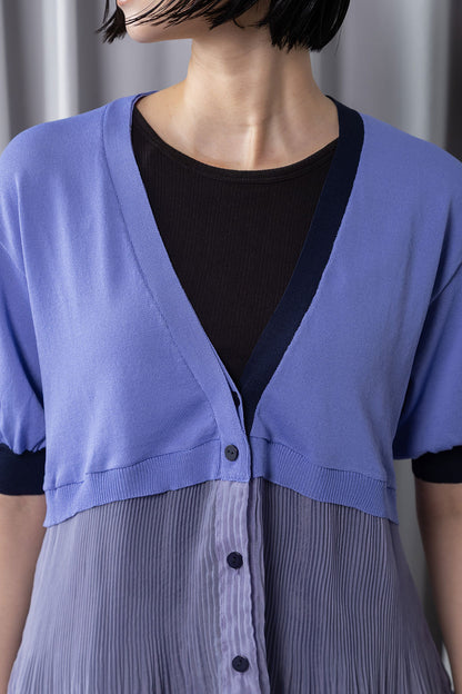 MARECHAL TERRE 裾プリーツニットカーディガン【ZMT262KN106】