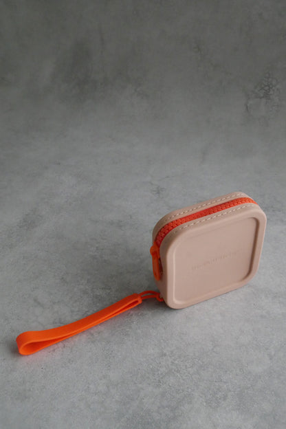 mellowbear Washable Treats holder - 《Square》Sunset / Brown / Orange