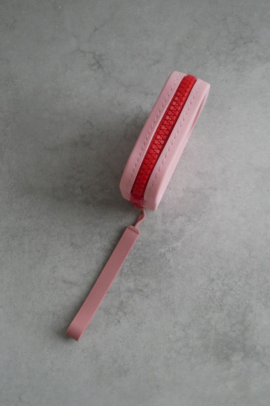 mellowbear Washable Treats holder - 《Square》 strawberry / Pink Pink