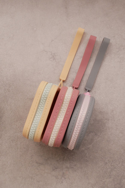 mellowbear × TheTENT Washable Treats holder - Light Yellow / Mint Blue