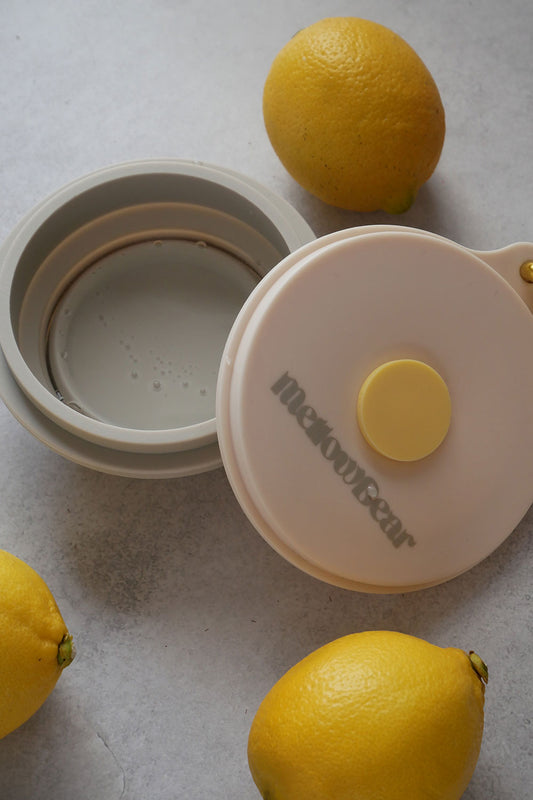 mellowbear 《限定色》蓋付きお水飲みボウル - Sun / Yellow