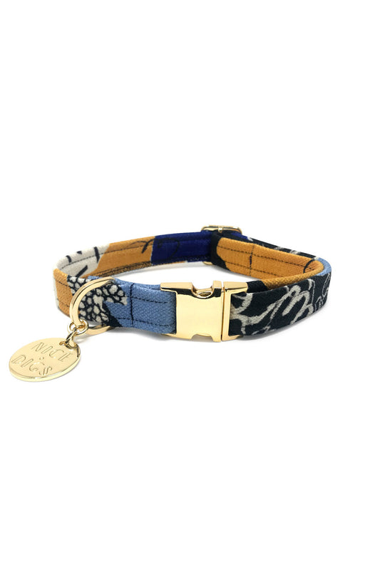 NICE DIGS OUT OF THE RUBBLE PRINTED DOG COLLAR