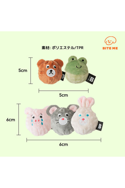 BITE ME 農場のお友だちボールおもちゃ-ブタ