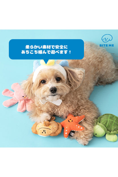 BITE ME 海のお友だちおもちゃ-ヒトデ＆カメ