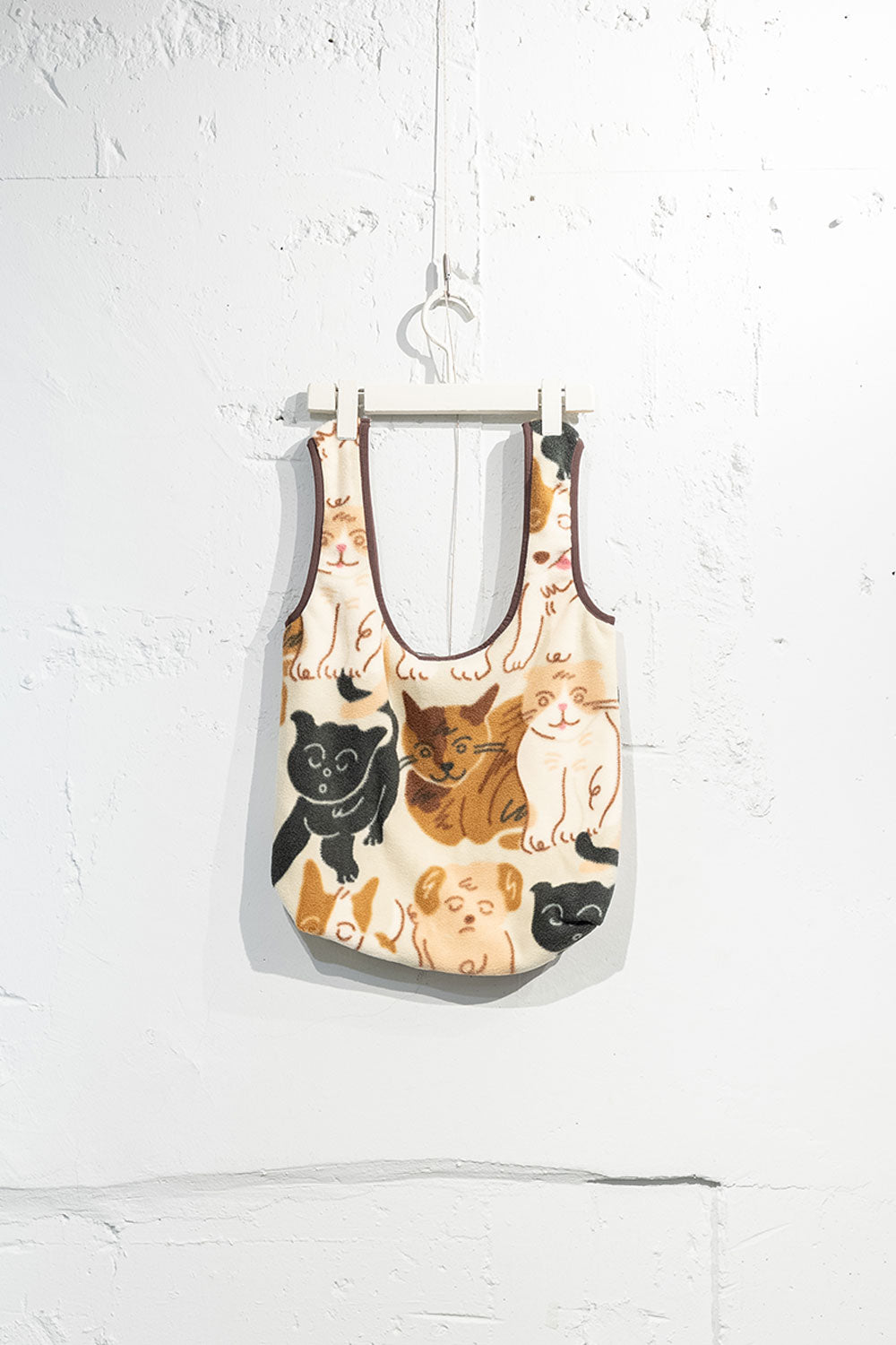 Common Noun "CAT"＆"DOG" norahi フリースバッグ