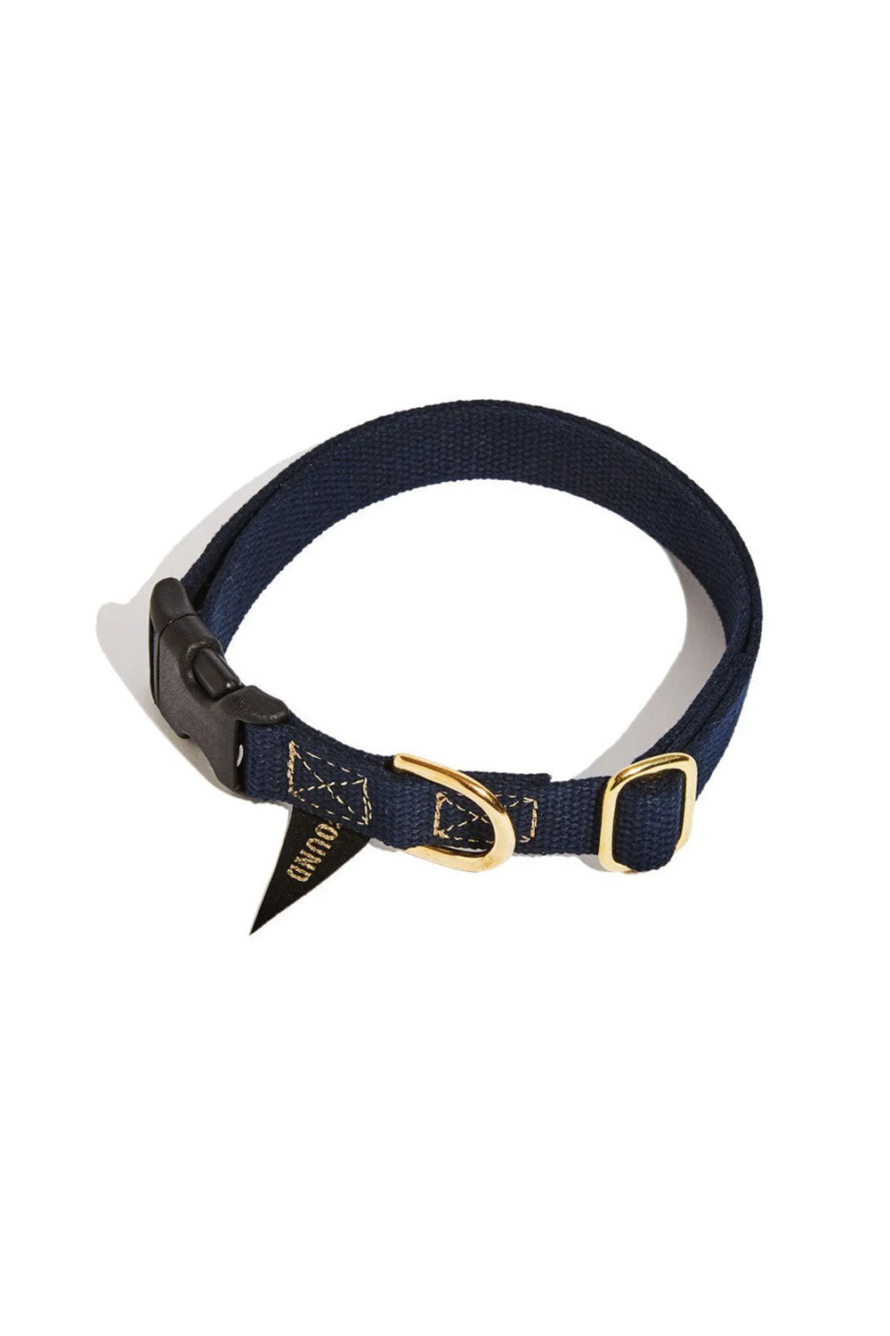 FOUND MY ANIMAL CLASSIC COTTON DOG COLLAR - NAVY