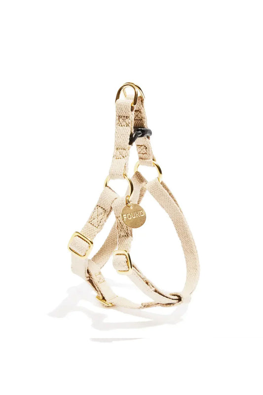 FOUND MY ANIMAL CLASSIC HEMP DOG & CAT HARNESS - NATURAL