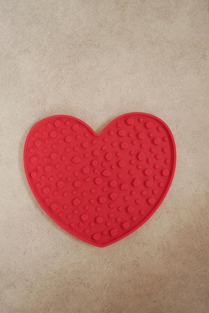 mellowbear LICK MAT_HEART ♡ / RED