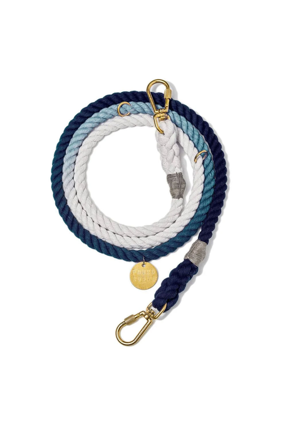 FOUND MY ANIMAL COTTON ROPE DOG LEASH, ADJUSTABLE