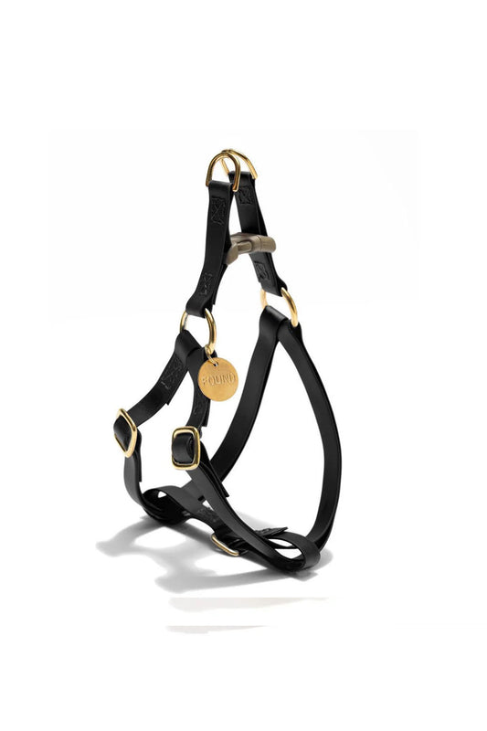 FOUND MY ANIMAL LEATHER ALTERNATIVE ALL-WEATHER CAT & DOG HARNESS