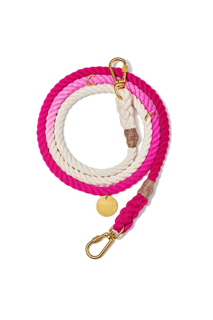 FOUND MY ANIMAL COTTON ROPE DOG LEASH, ADJUSTABLE