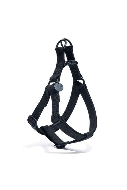 FOUND MY ANIMAL MATTE BLACK COTTON DOG & CAT HARNESS