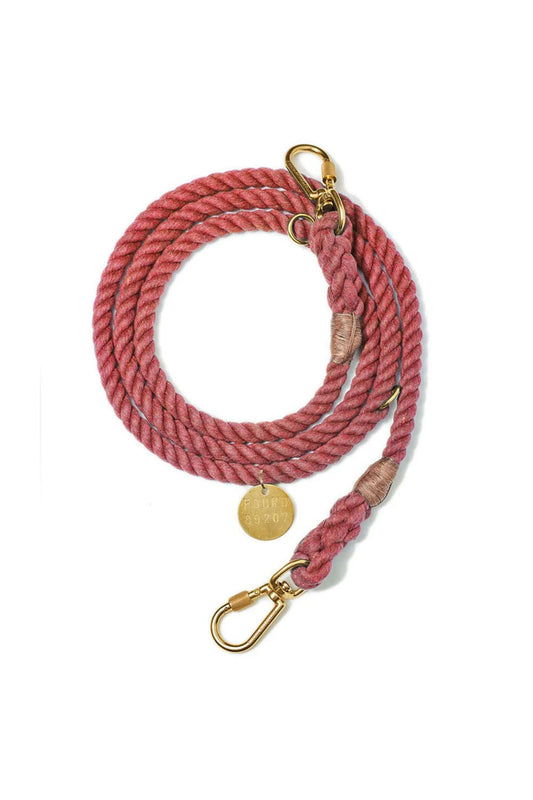 FOUND MY ANIMAL UP-CYCLED ROPE DOG LEASH, ADJUSTABLE & HANDCRAFTED - NANTUCKET