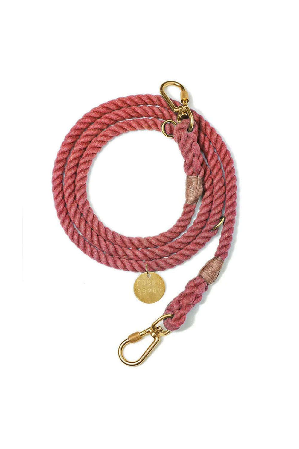 FOUND MY ANIMAL UP-CYCLED ROPE LEASH, ADJUSTABLE