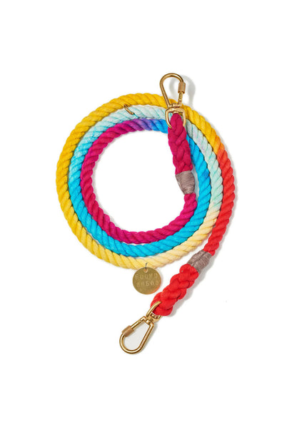 FOUND MY ANIMAL OMBRE COTTON ROPE DOG LEASH, ADJUSTABLE