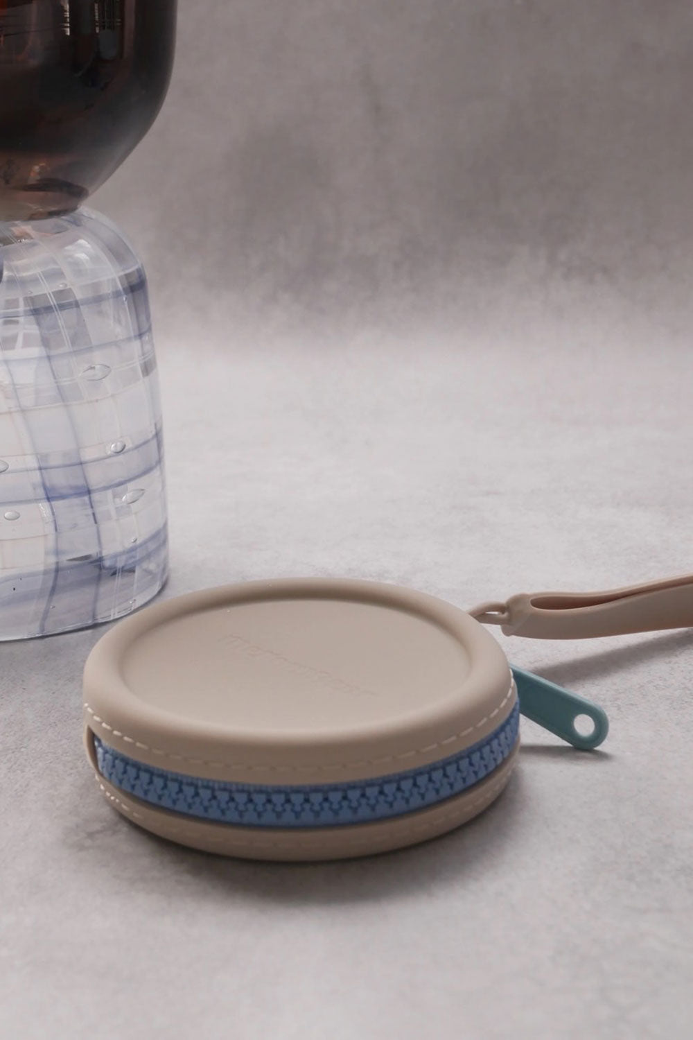 mellowbear Washable Treats holder - Beige / Mint Blue