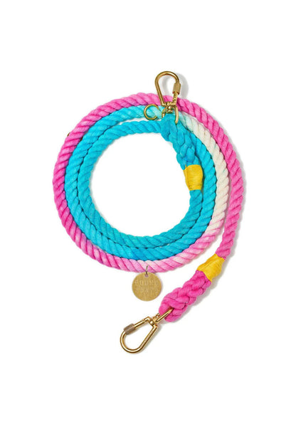 FOUND MY ANIMAL OMBRE COTTON ROPE DOG LEASH, ADJUSTABLE