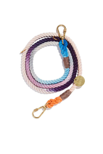 FOUND MY ANIMAL OMBRE COTTON ROPE DOG LEASH, ADJUSTABLE