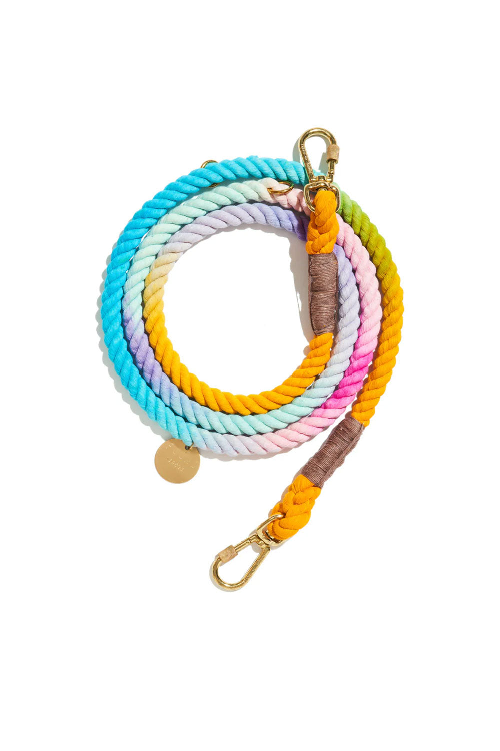 FOUND MY ANIMAL OMBRE COTTON ROPE DOG LEASH, ADJUSTABLE