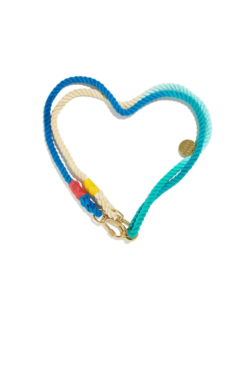 FOUND MY ANIMAL COTTON ROPE DOG LEASH, ADJUSTABLE