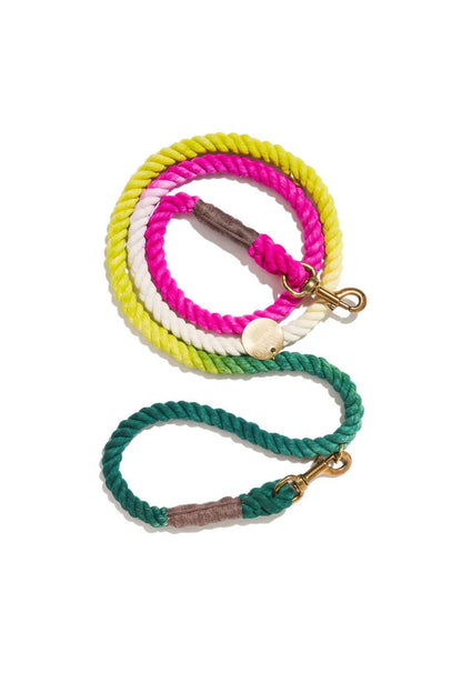 FOUND MY ANIMAL OMBRE COTTON ROPE DOG LEASH, ADJUSTABLE